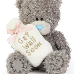Me to You Tatty Teddy Plush 10cm-High Get Well Soon Bear Holding Novelty Hot Water Bottle