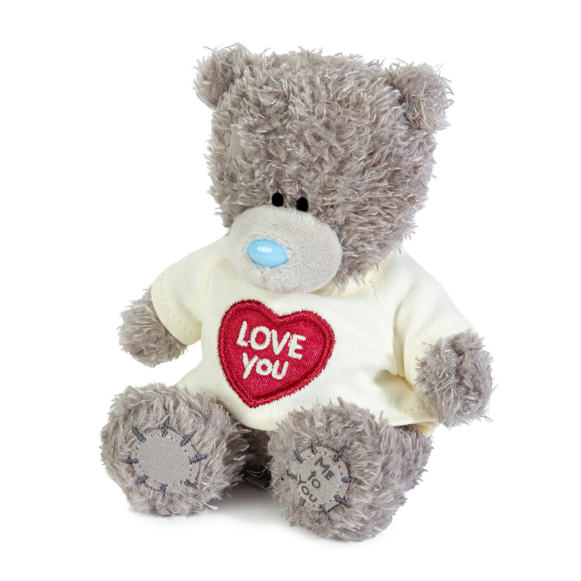 Me to You Tatty Teddy Plush 10cm-High Bear Wearing Cute 'Love You' T-Shirt - Official Collection