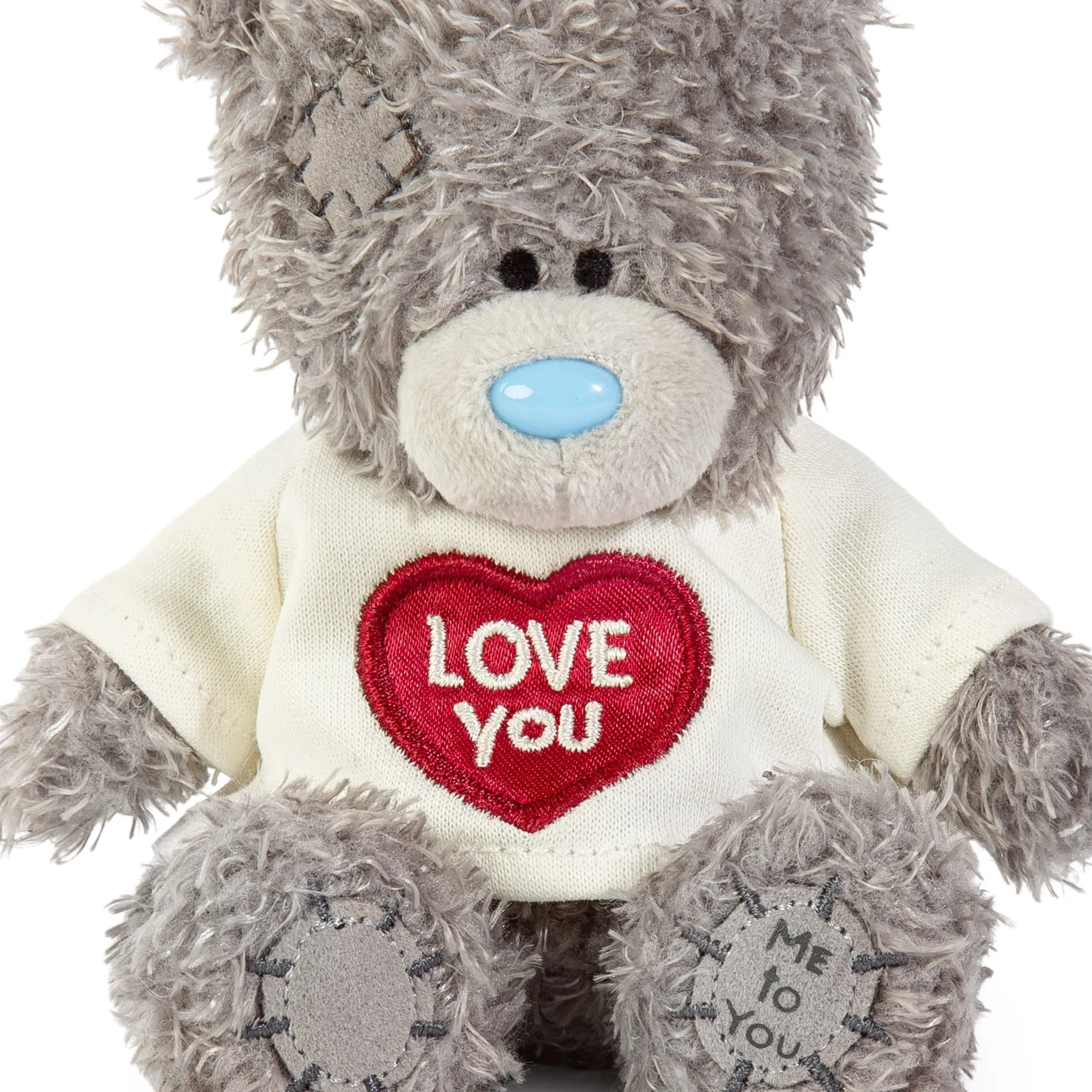 Me to You Tatty Teddy Plush 10cm-High Bear Wearing Cute 'Love You' T-Shirt - Official Collection