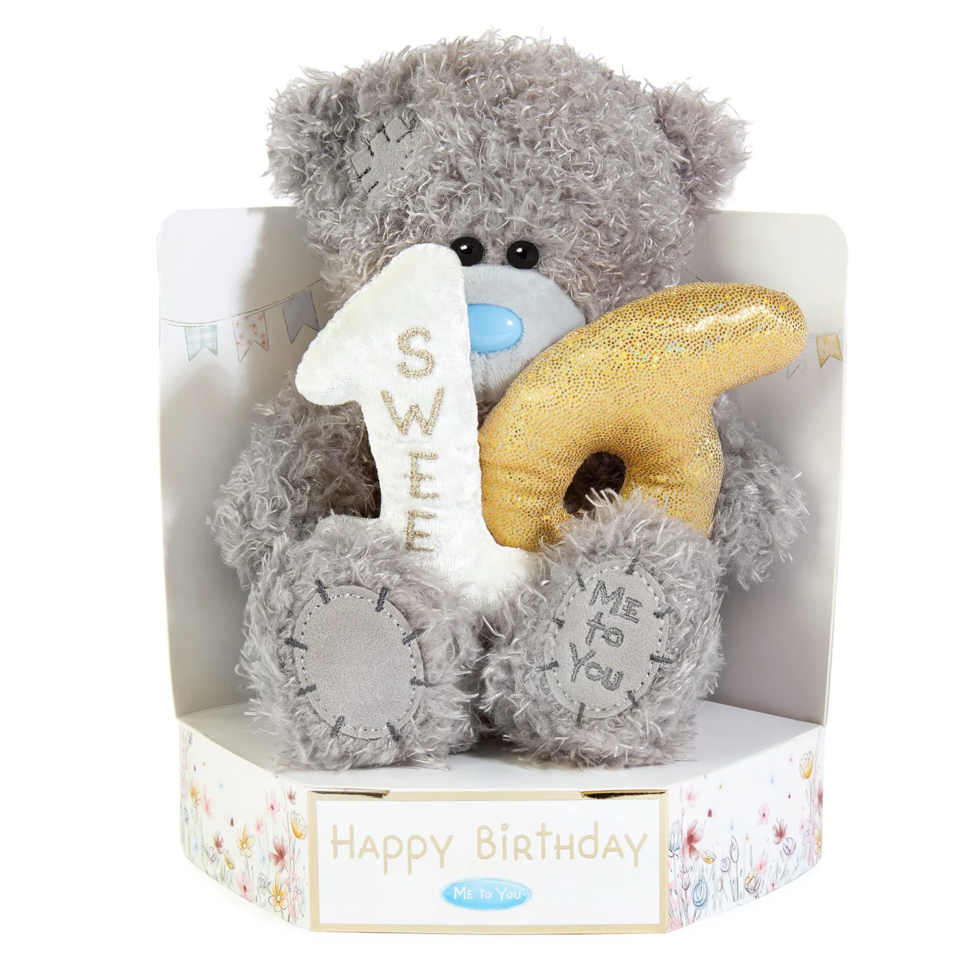 Me to You Tatty Teddy Plush 15cm-High Bear On Luxury Gift Plinth