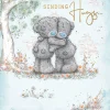 Me to You Tatty Teddy 'Sending Hugs' Thoughtful Greeting Card 5 x 6" - Official Collection
