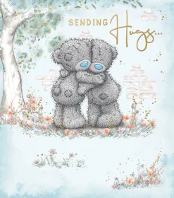 Me to You Tatty Teddy 'Sending Hugs' Thoughtful Greeting Card 5 x 6" - Official Collection