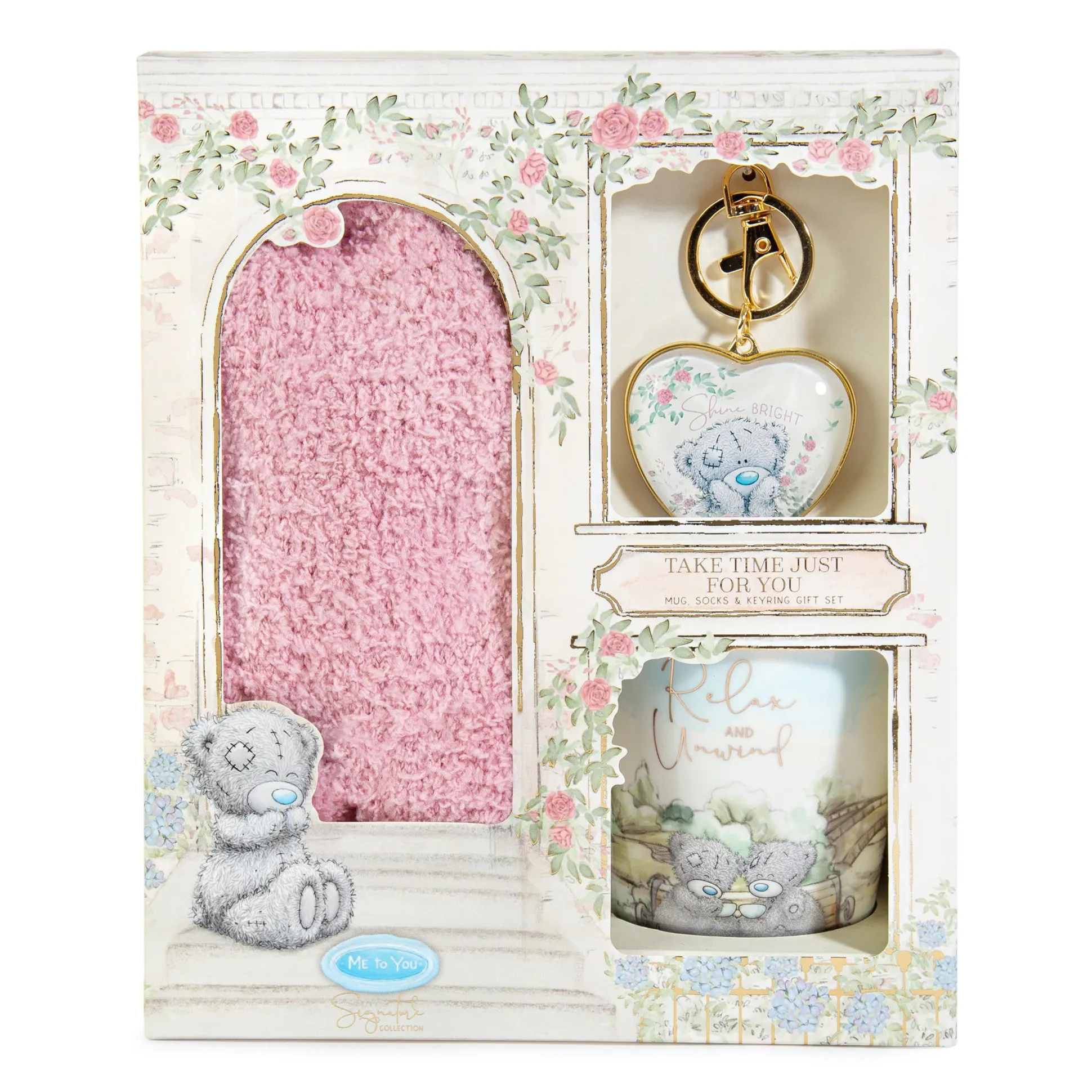 Me to You Tatty Teddy Socks, Mugs & Keyring In Luxury Gift Box