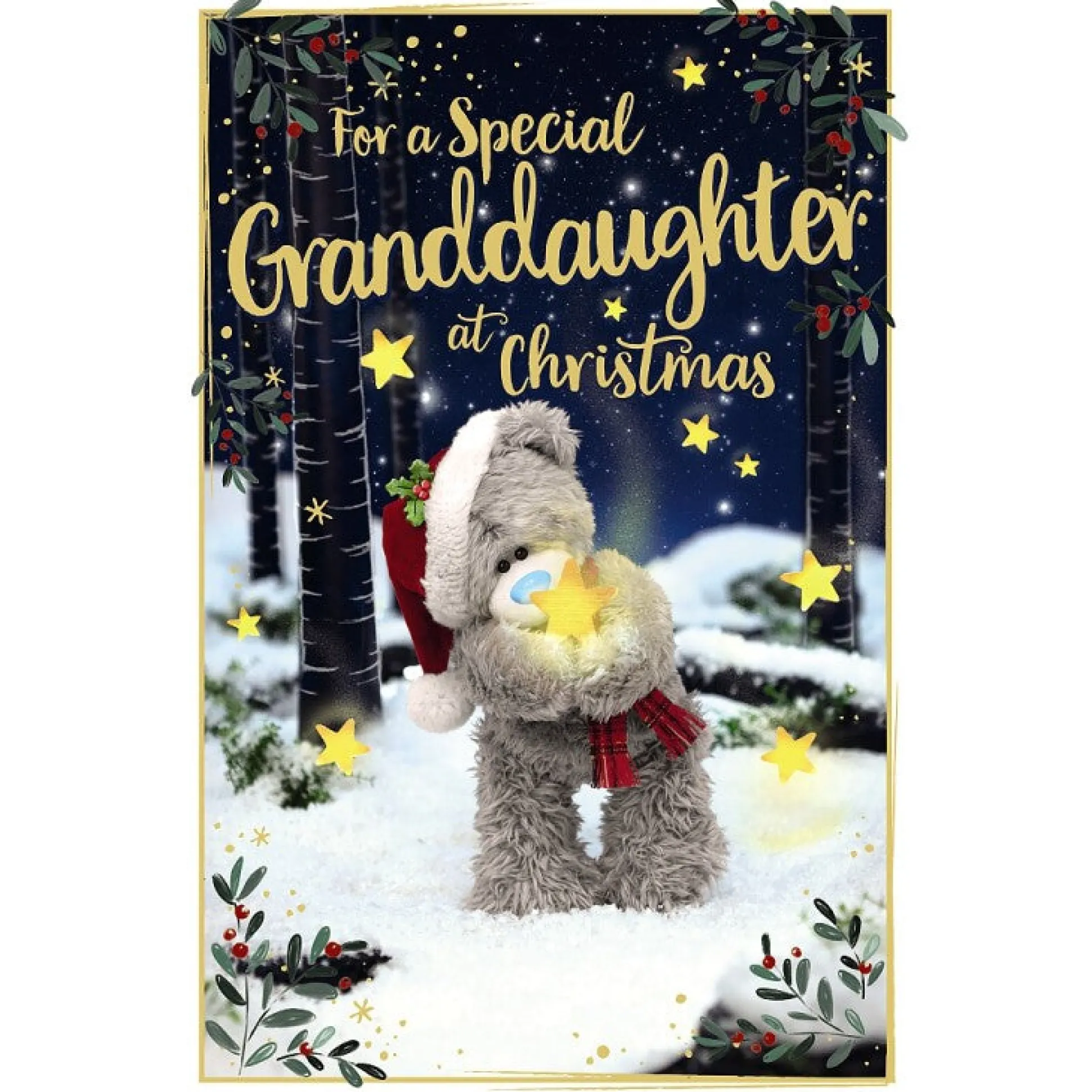 Me to You Tatty Teddy 'Special Granddaughter' 3D Christmas Card