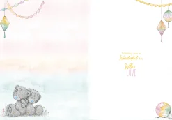 Me to You Tatty Teddy Special Friend With Lanterns Birthday Greeting Card 5x7ins -