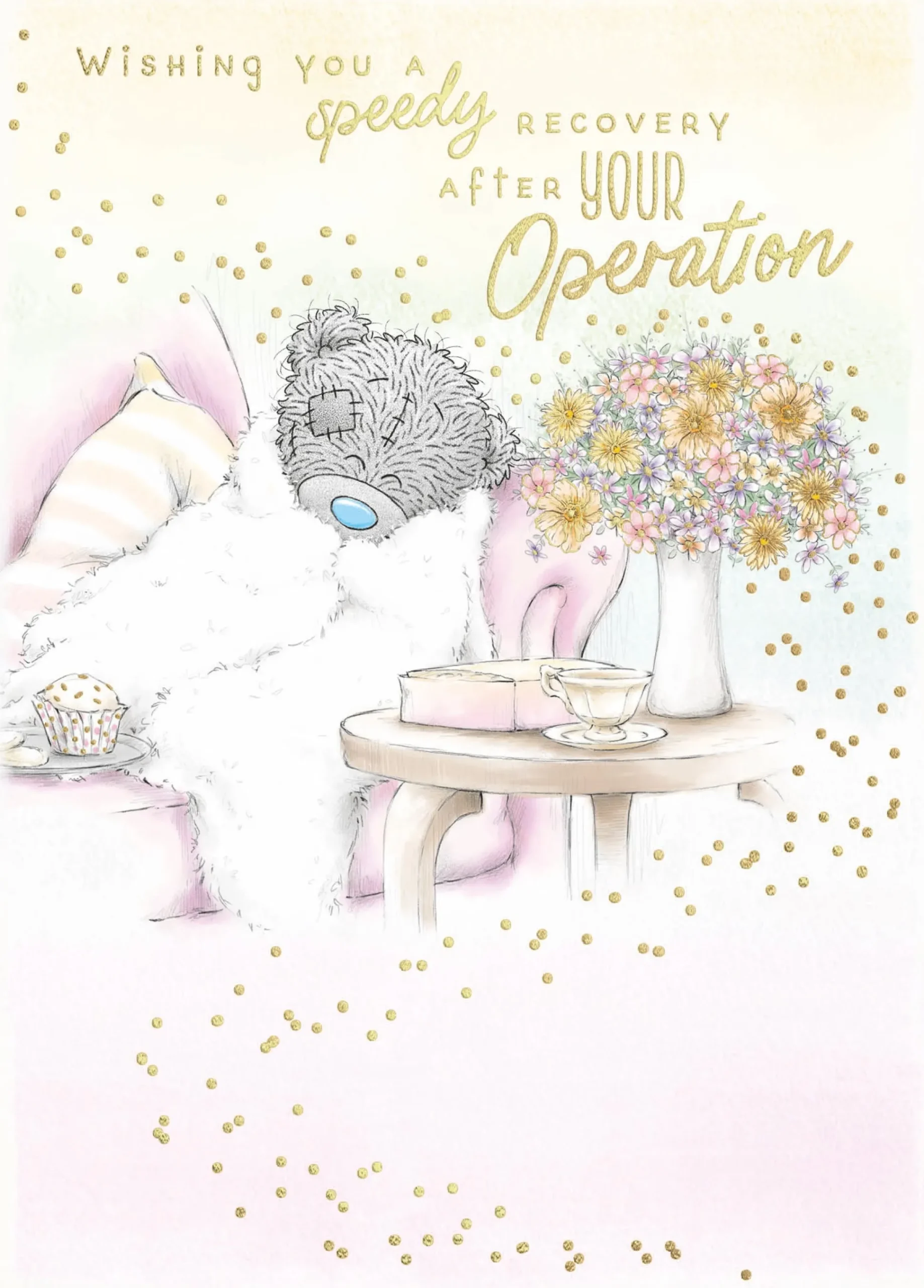 Me to You Tatty Teddy Speedy Recovery After Your Operation | Get Well Card - 5 x 7"