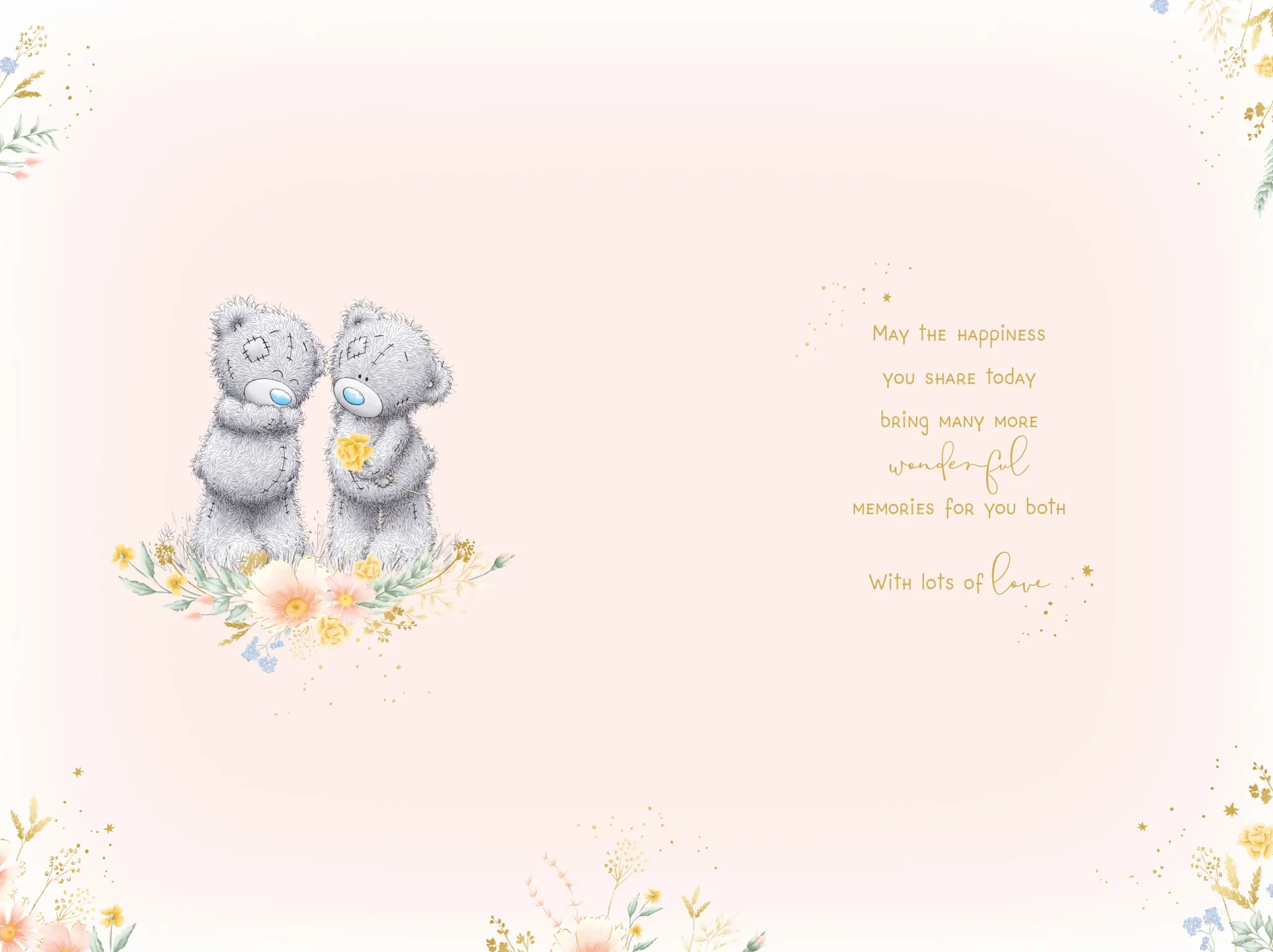 Me to You Tatty Teddy Wedding Anniversary Greeting Card To A Wonderful Mum And Dad, With Insert, 6 x 9 Inches (15 x 22 Cms) -