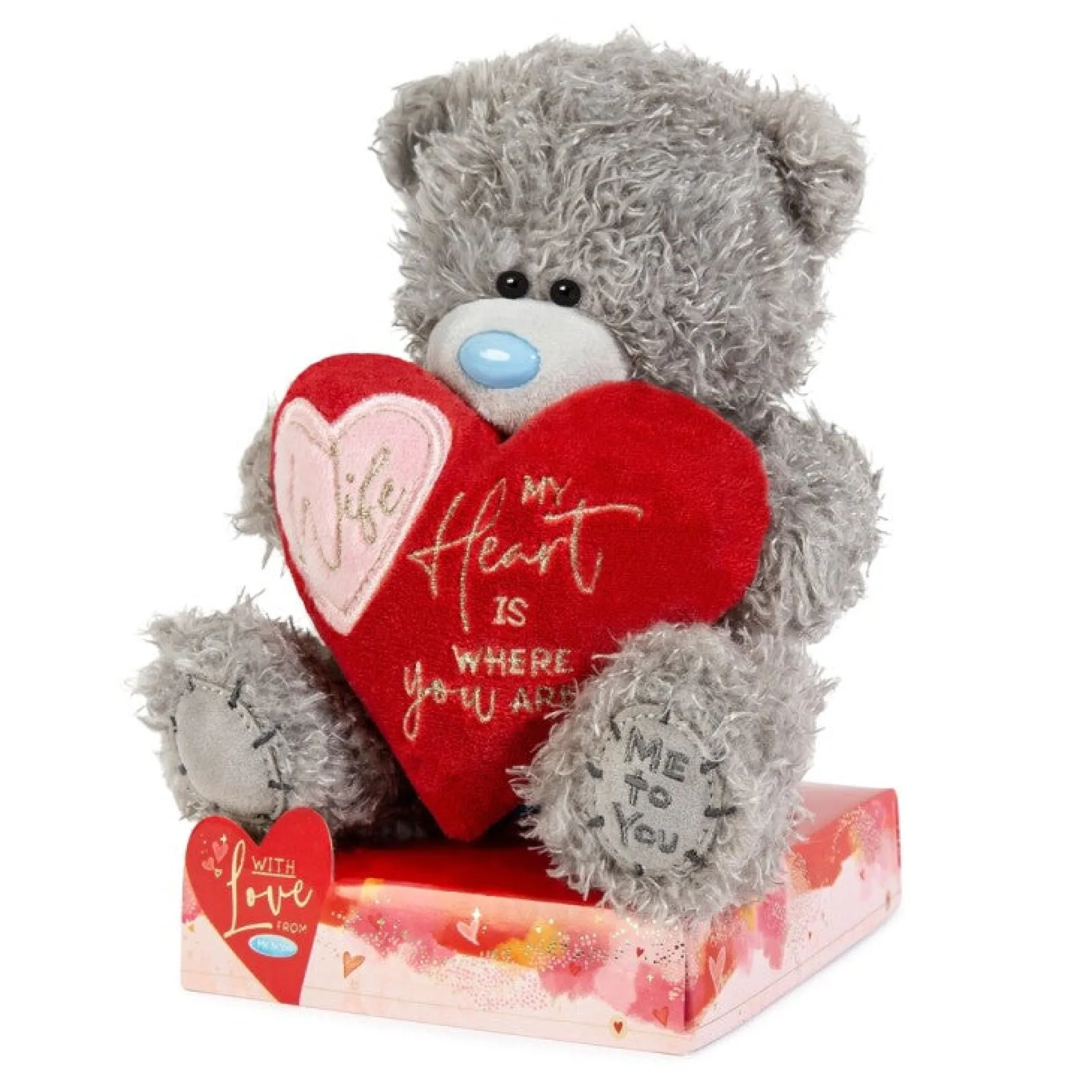 Me to You Tatty Teddy 'Wife My Heart Is Where You Are' 15cm Bear