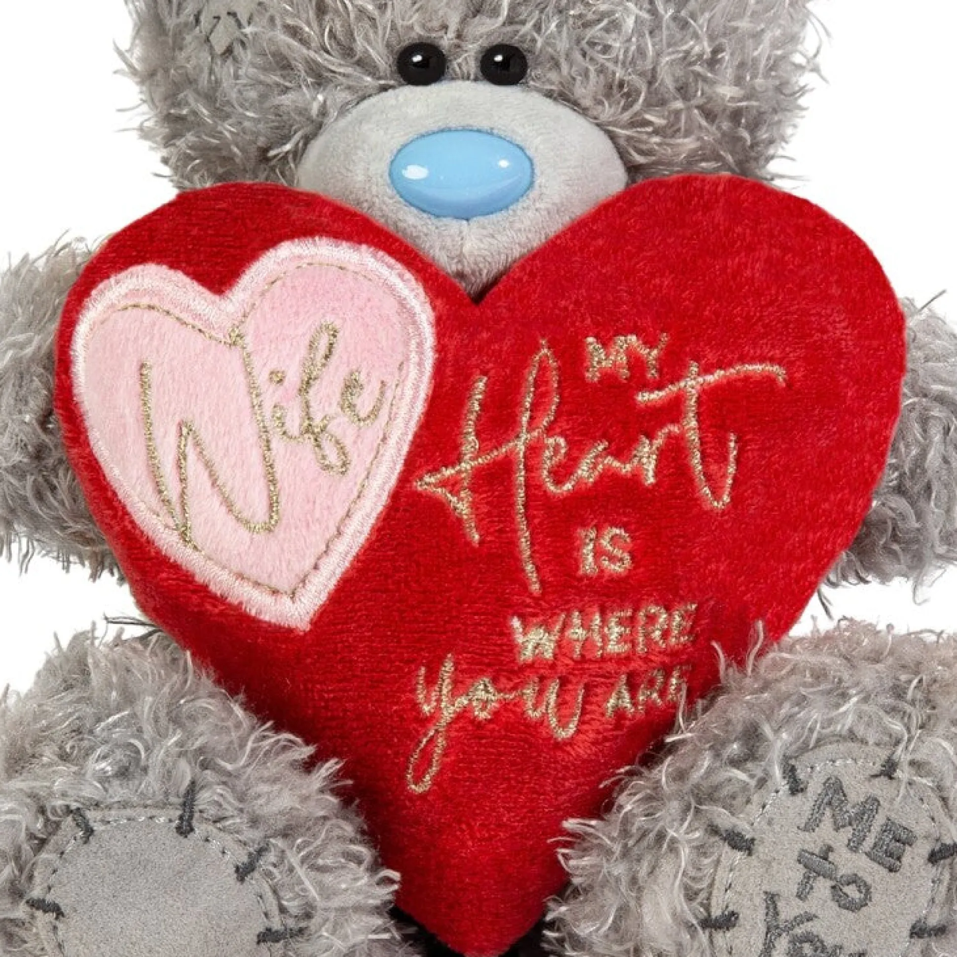 Me to You Tatty Teddy 'Wife My Heart Is Where You Are' 15cm Bear