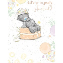 Me to You Tatty Teddy With Party Gift Birthday Card