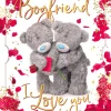 Me to You Tatty Teddy Wonderful Boyfriend 3D Keepsake Birthday Greeting Card 6x6ins - Official Collection
