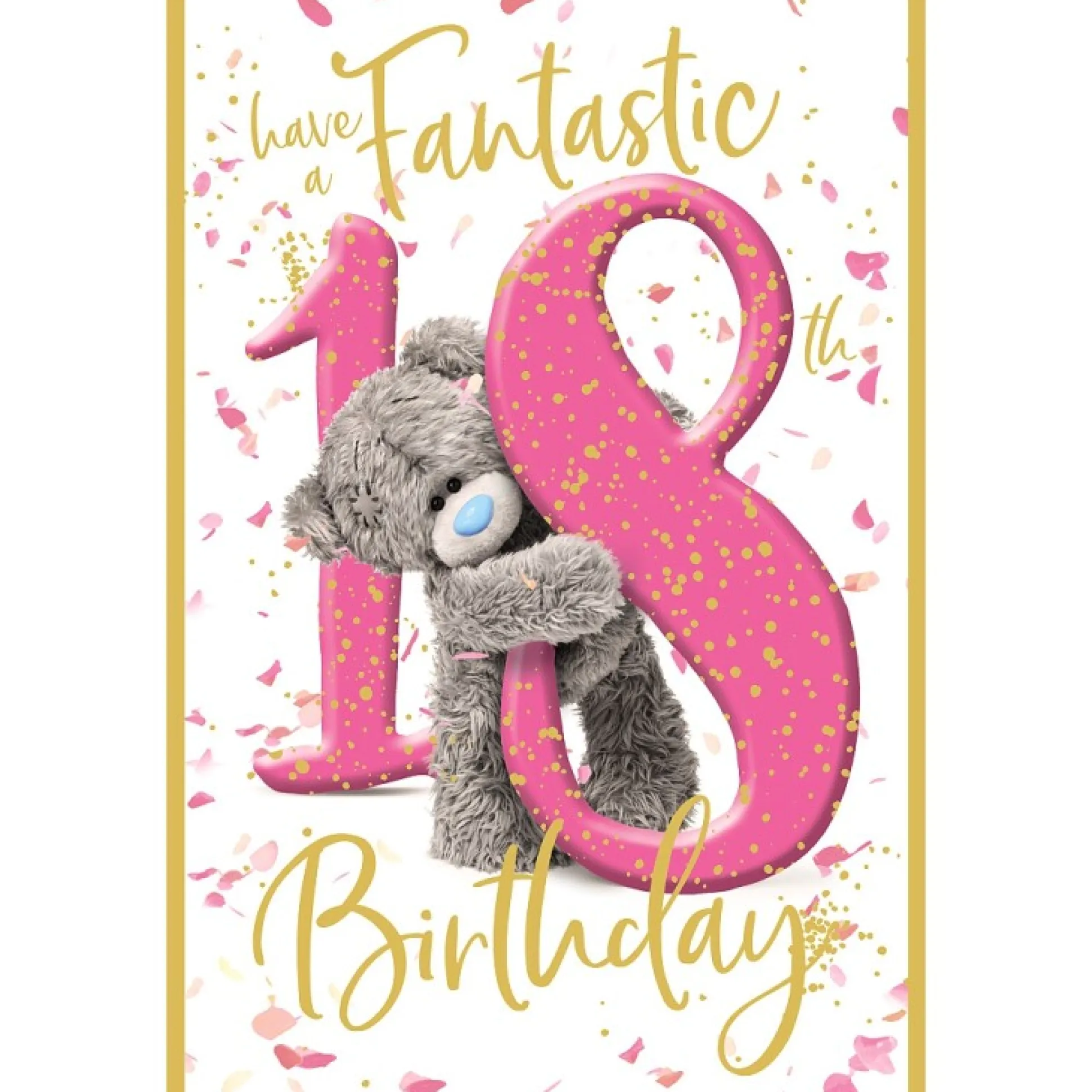 Me to You 18th Birthday Card Tatty Teddy Photo Finish Design