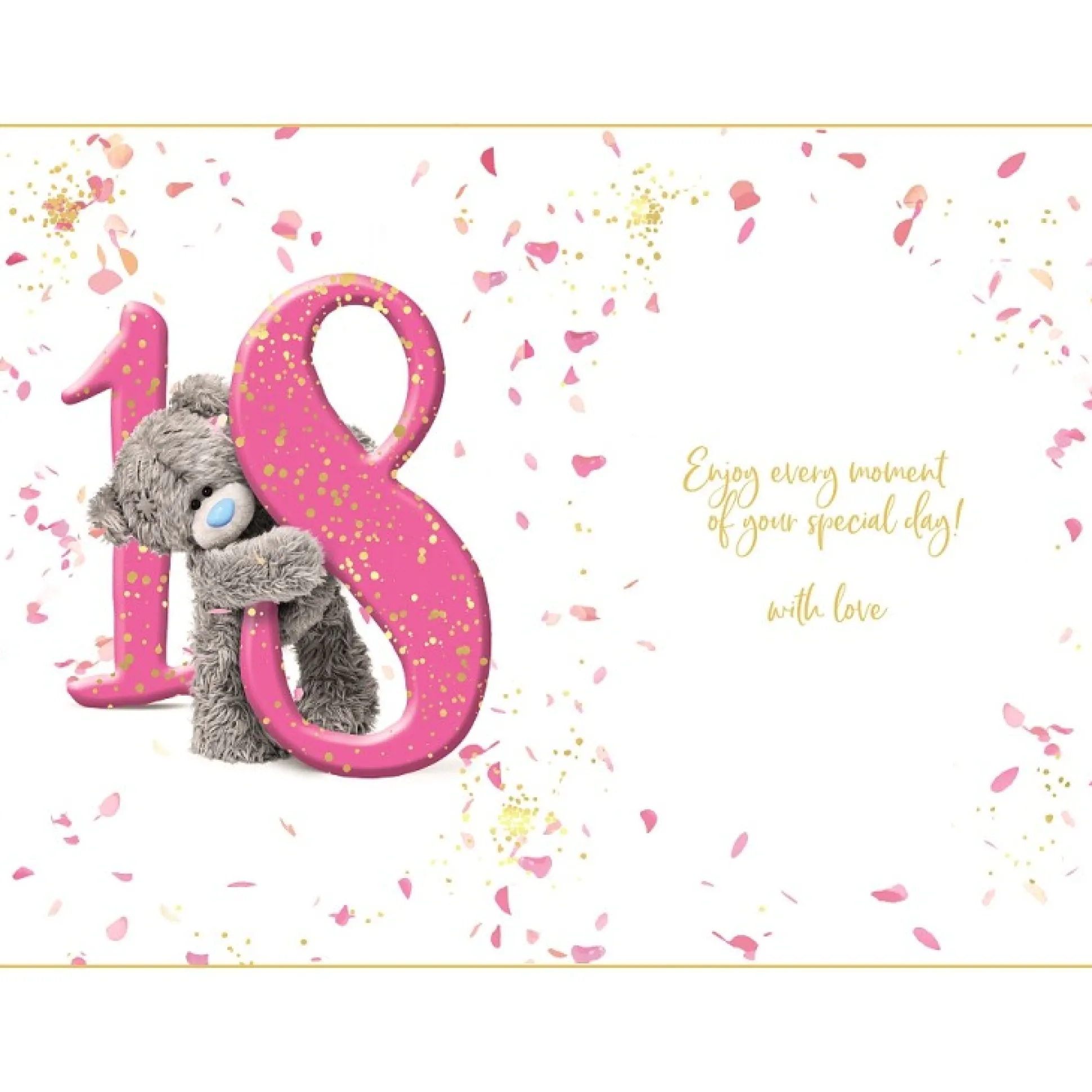 Me to You 18th Birthday Card Tatty Teddy Photo Finish Design
