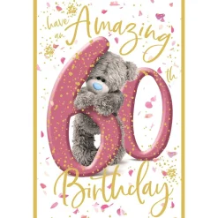Me to You 60th Birthday Card Tatty Teddy Photo Finish Design