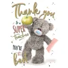 Me to You Thank You Teacher Photo Real Card 5x7"