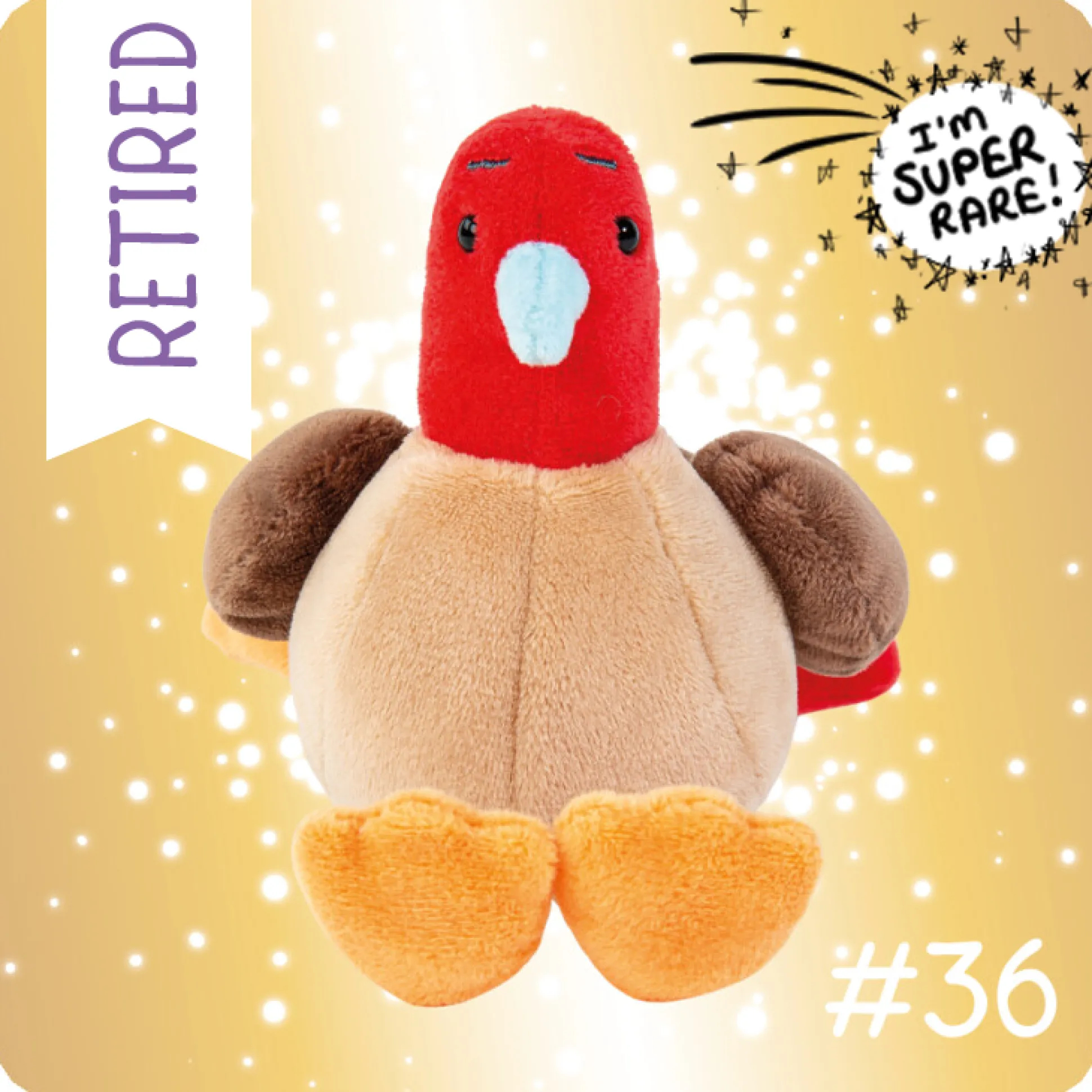 My Blue Nose Friends - Gobbledygook the Turkey Special Edition Cute Collectable Beanie