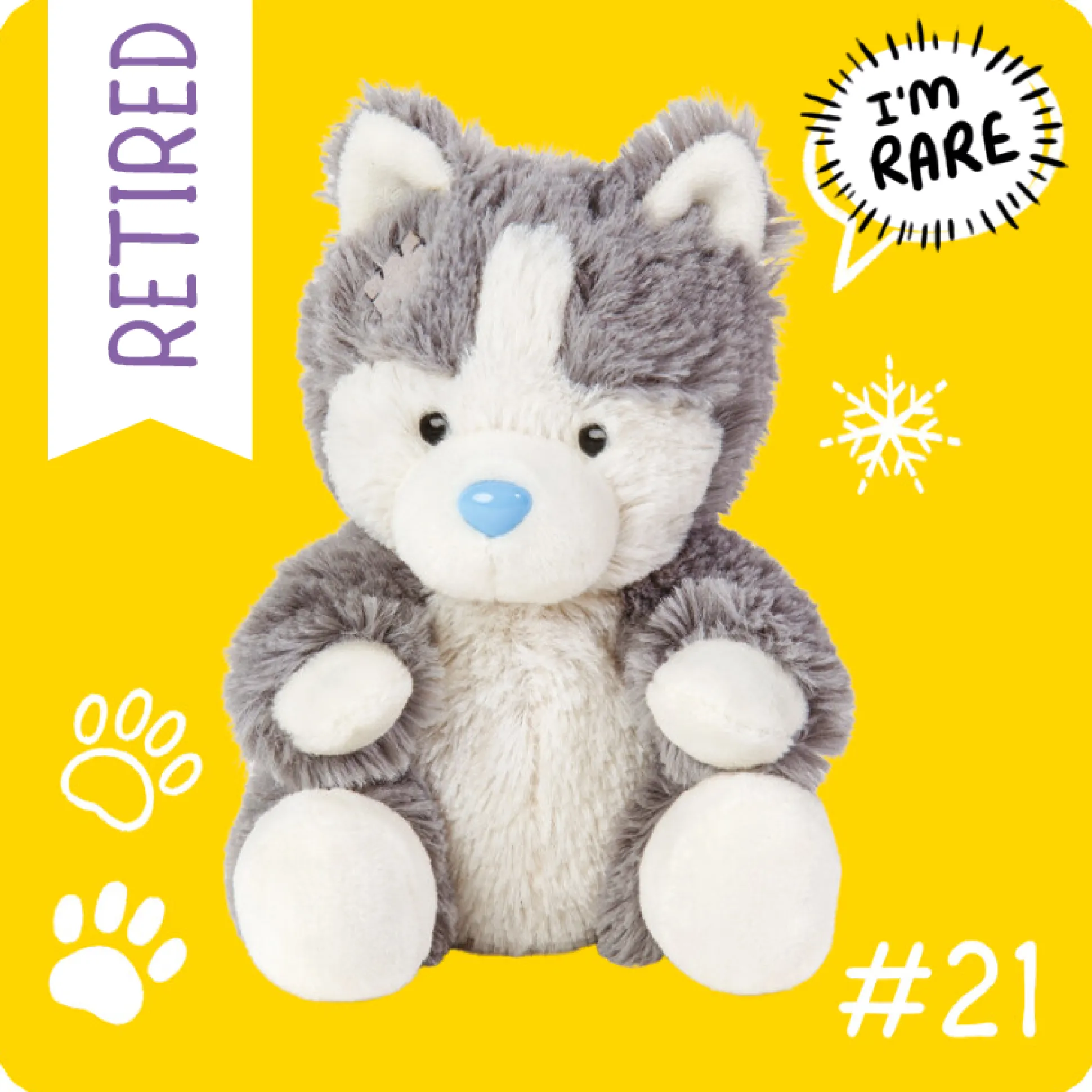 My Blue Nose Friends - North the Husky Cute Collectable Beanie No.21