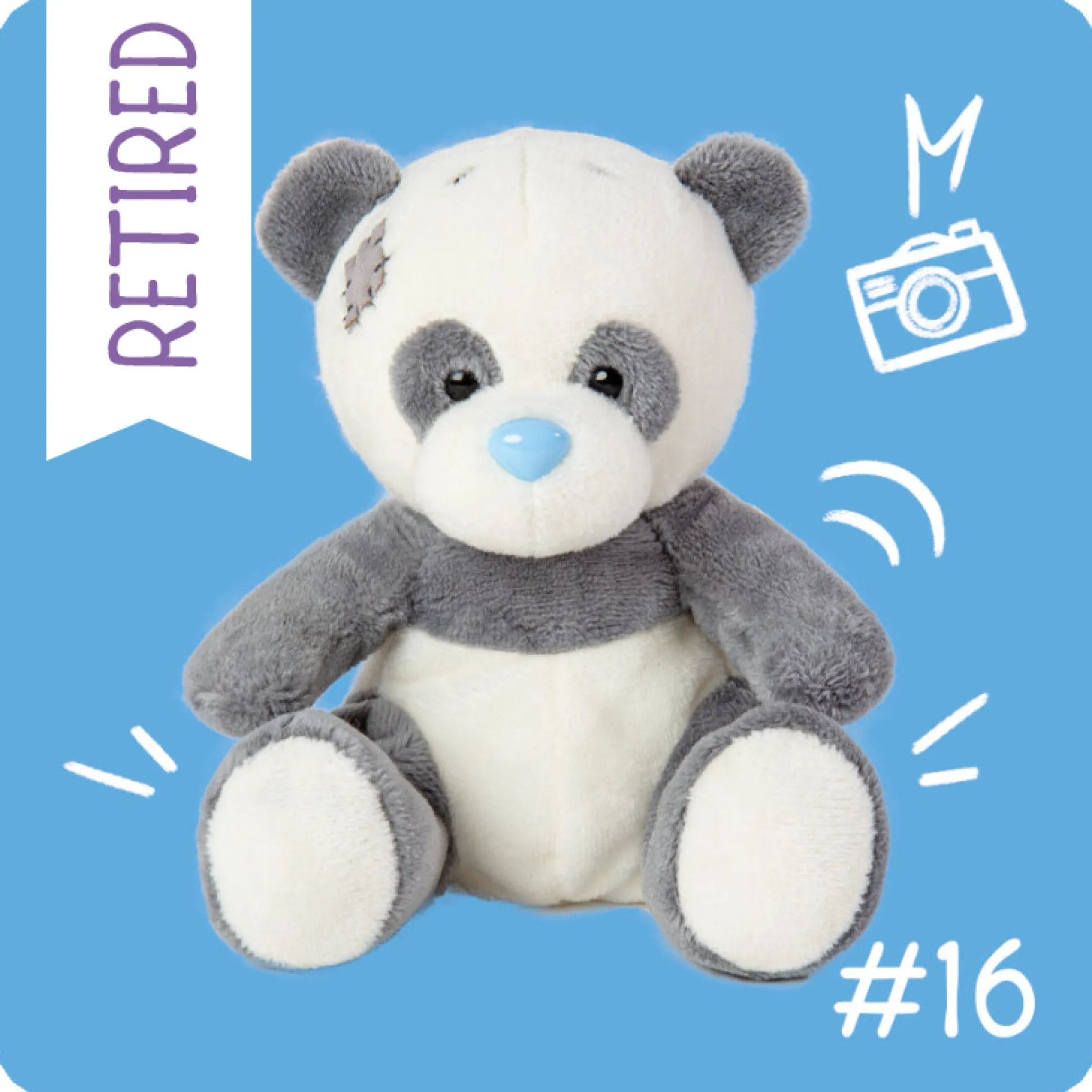 My Blue Nose Friends - Snooks the Panda Cute Collectable Beanie