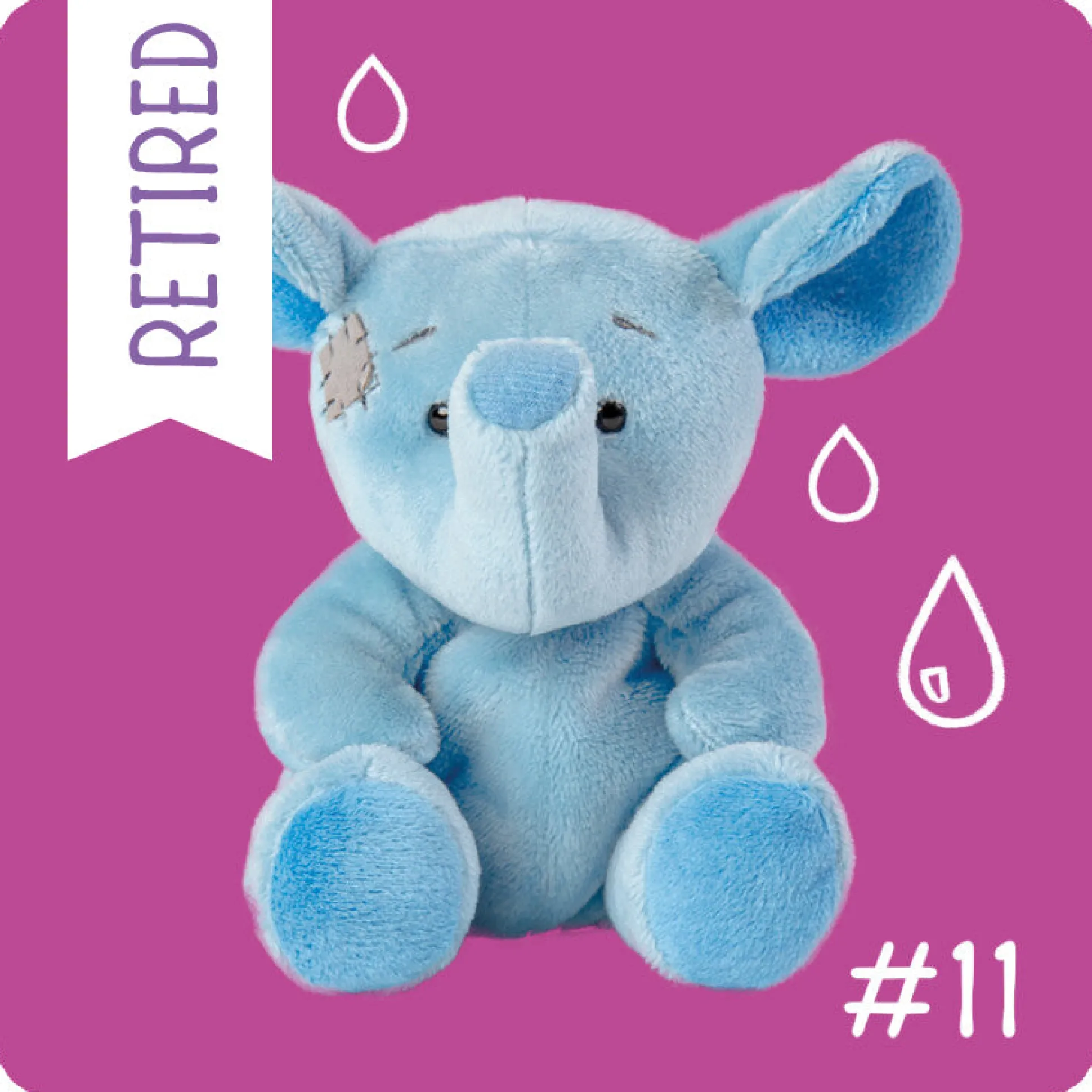 My Blue Nose Friends - Splash the Elephant Cute Collectable Beanie