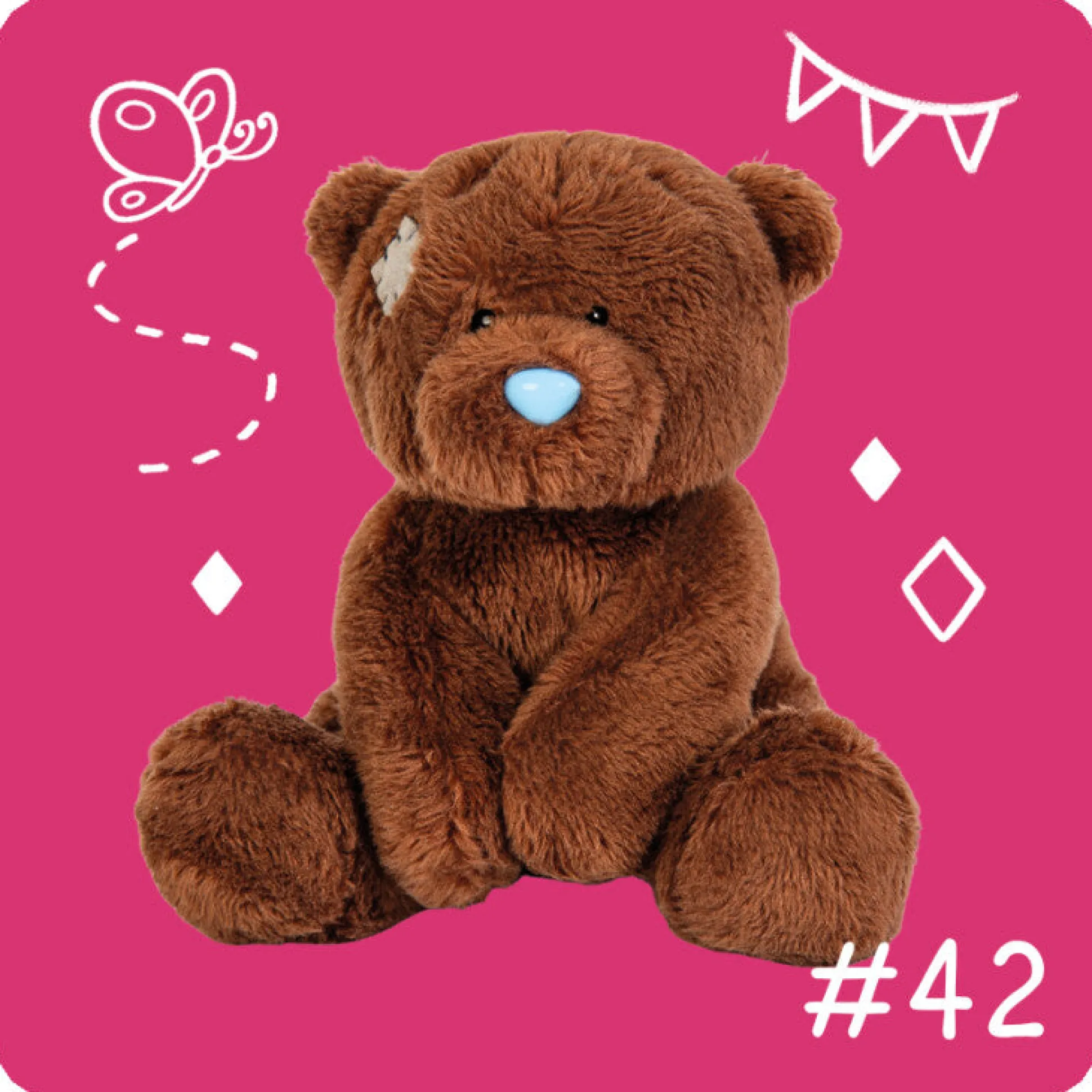 My Blue Nose Friends No.42 Tumble the Brown Bear Cute Collectable Beanie