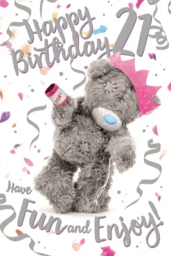 21st Birthday 3D Birthday Card