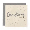 Stunning Foiled Christening Congrats Card For Girl Or Boy, With Bespoke Dotty Envelope - Anise Greeting Card by Hotchpotch London Size 6 x 6 inches