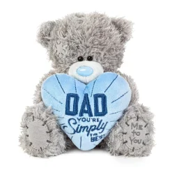 Tatty Teddy Bear Holding 'Dad You're Simply the Best' Heart