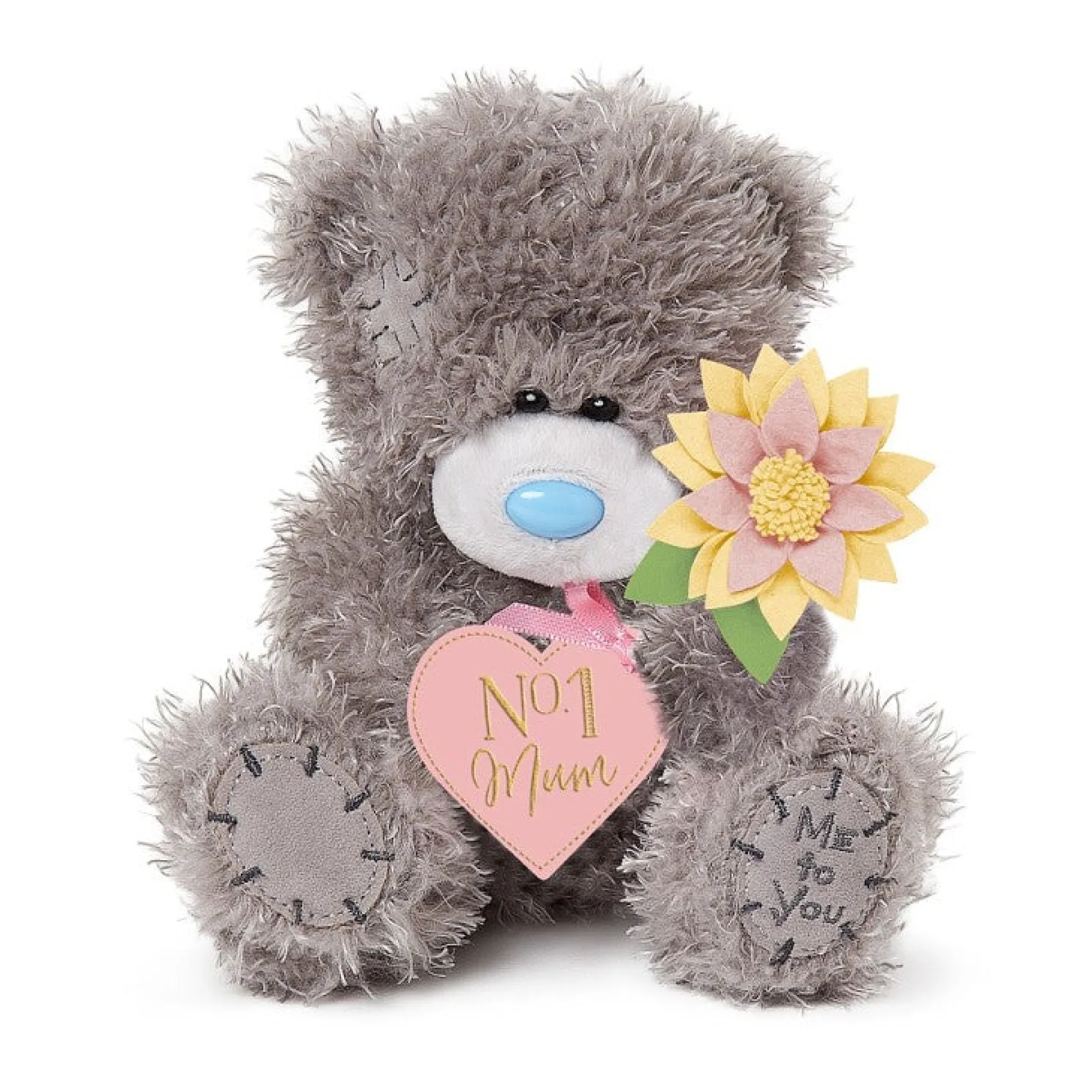 Tatty Teddy 'No.1 Mum' Plush Bear On Gift Plinth 15cm