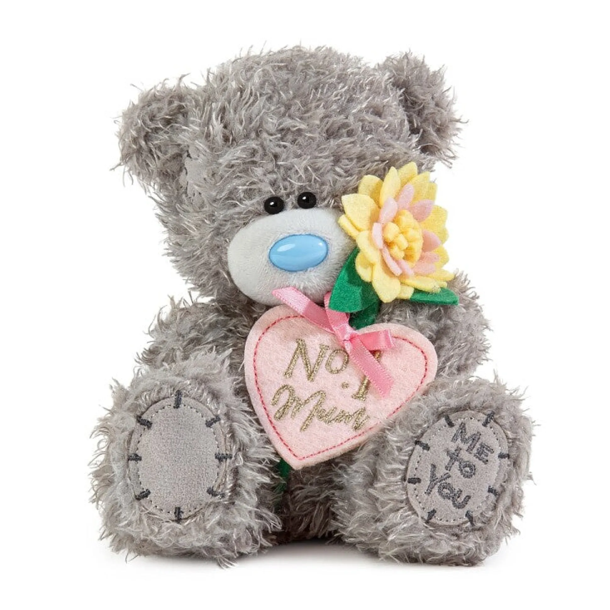 Tatty Teddy 'No.1 Mum' Plush Bear On Gift Plinth 15cm