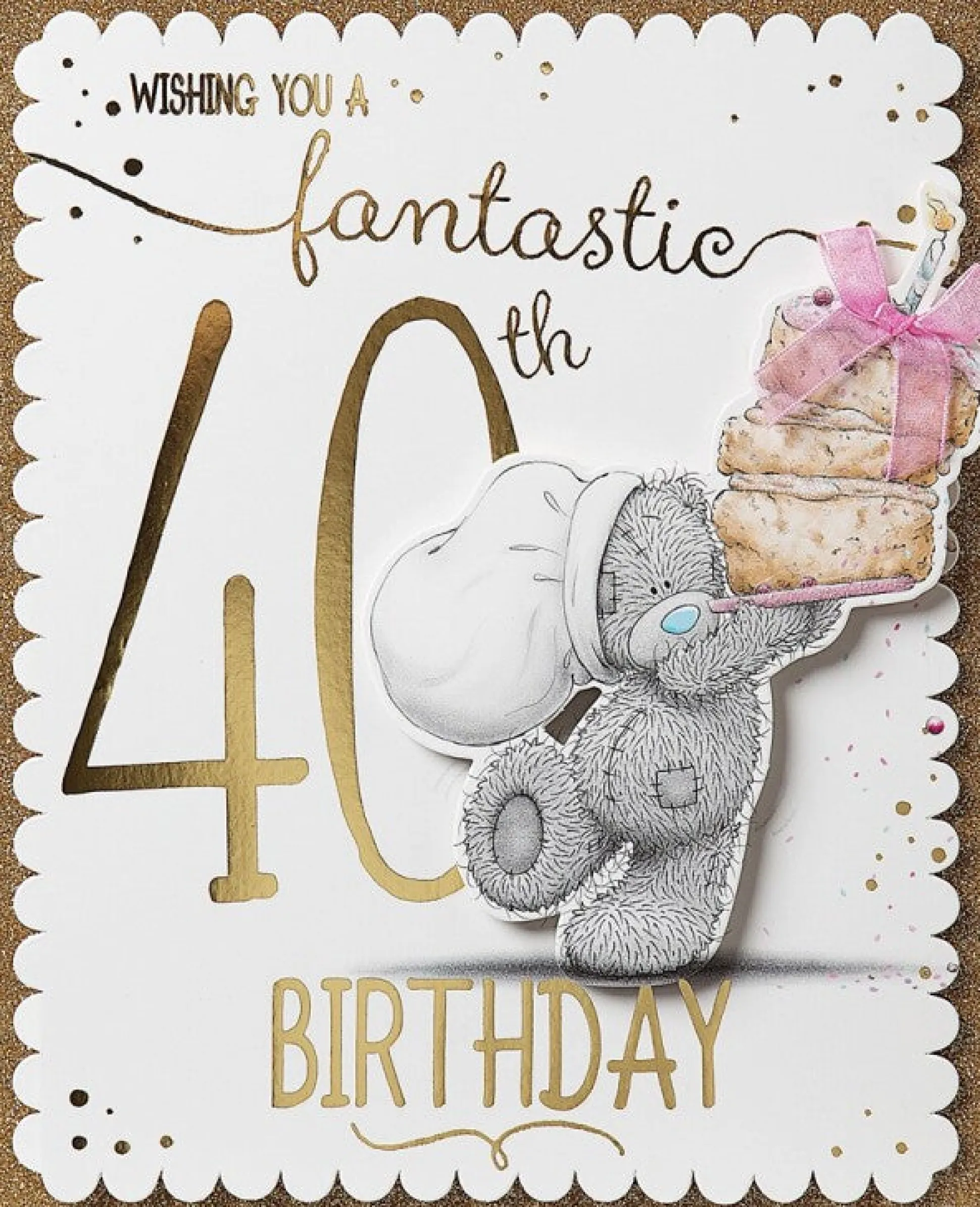 40th Birthday Boxed Handmade Card