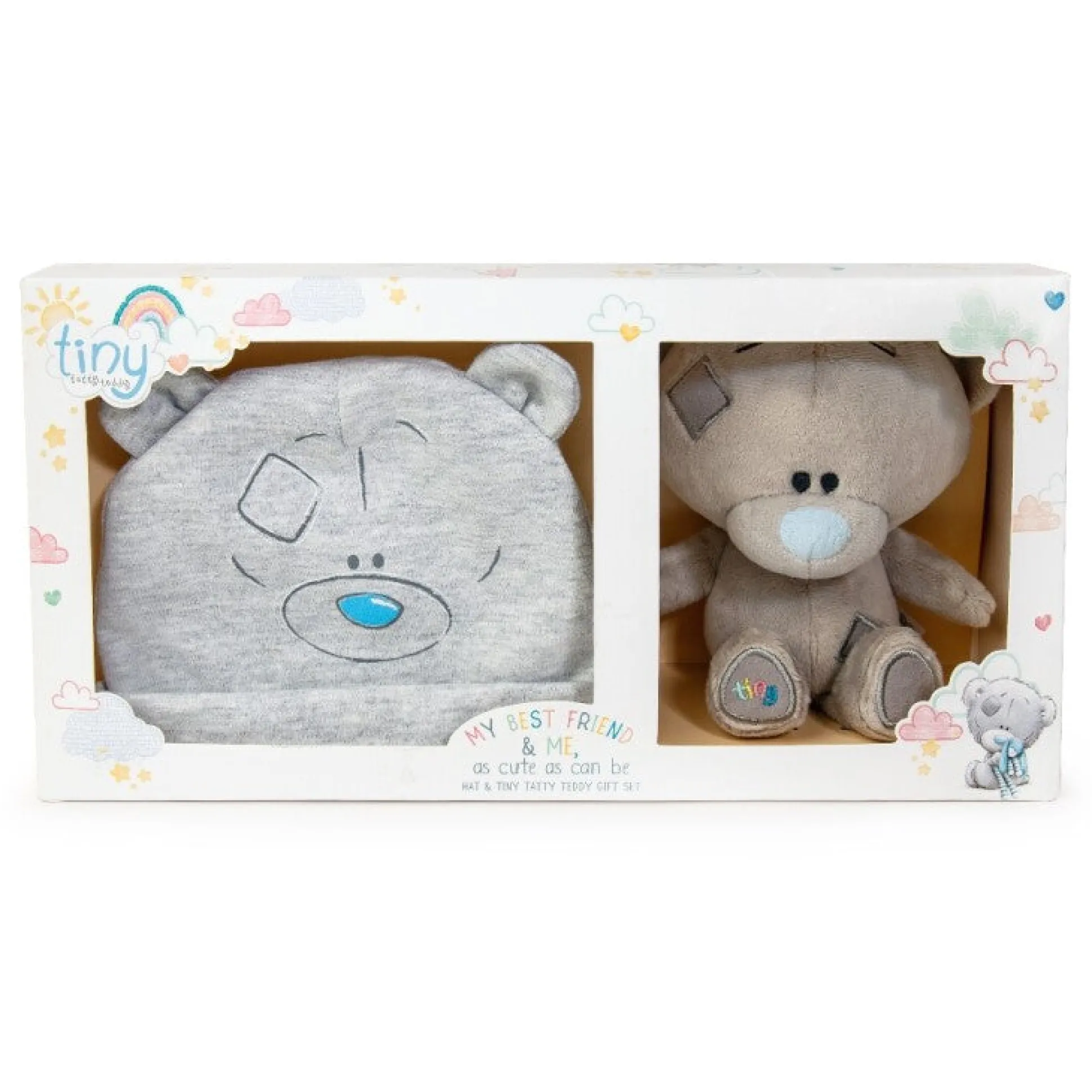 Tiny Tatty Teddy Baby Hat and Bear Gift Set