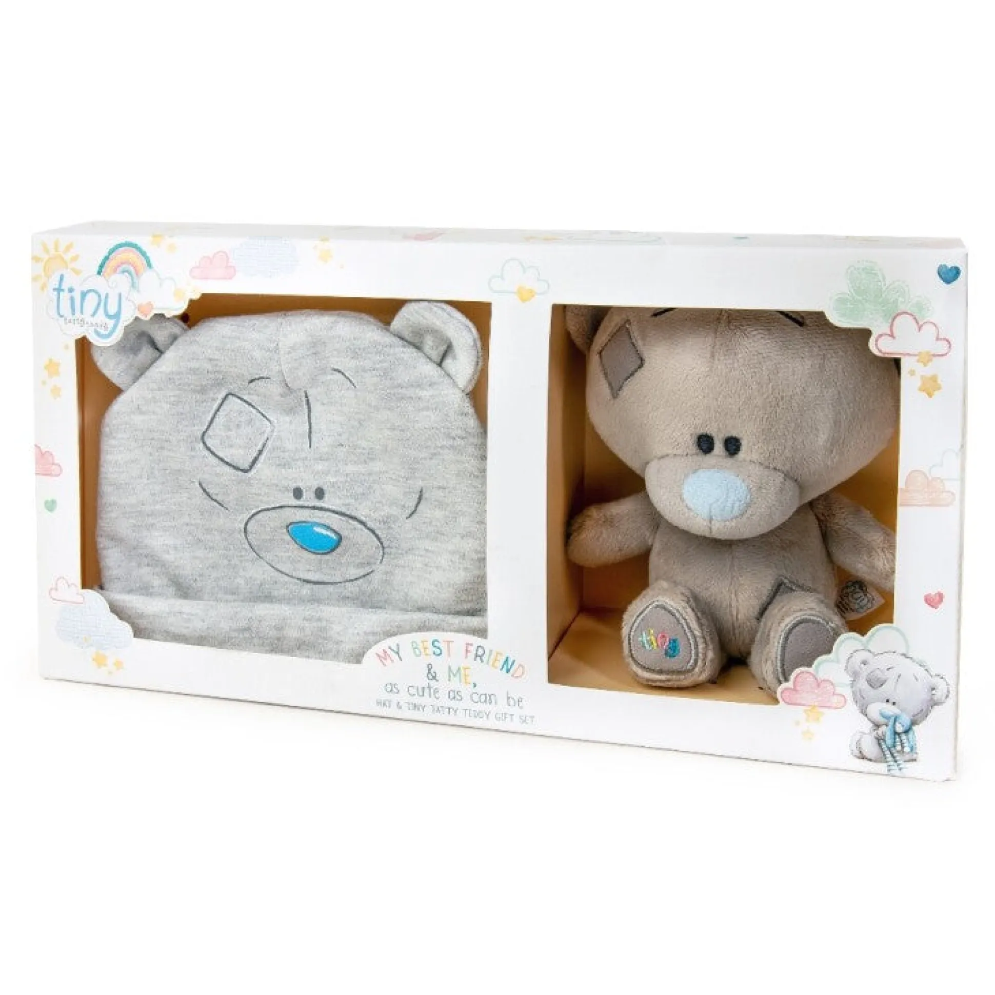Tiny Tatty Teddy Baby Hat and Bear Gift Set