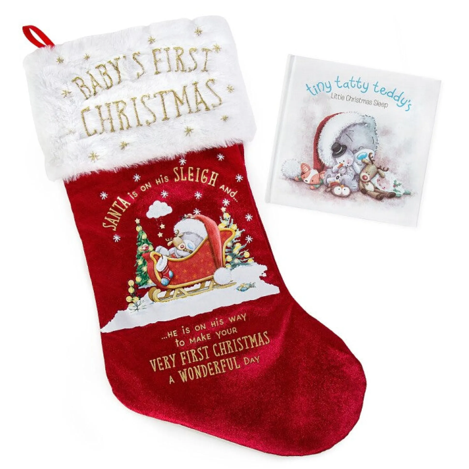 Tiny Tatty Teddy My First Christmas Stocking & Story Gift Set